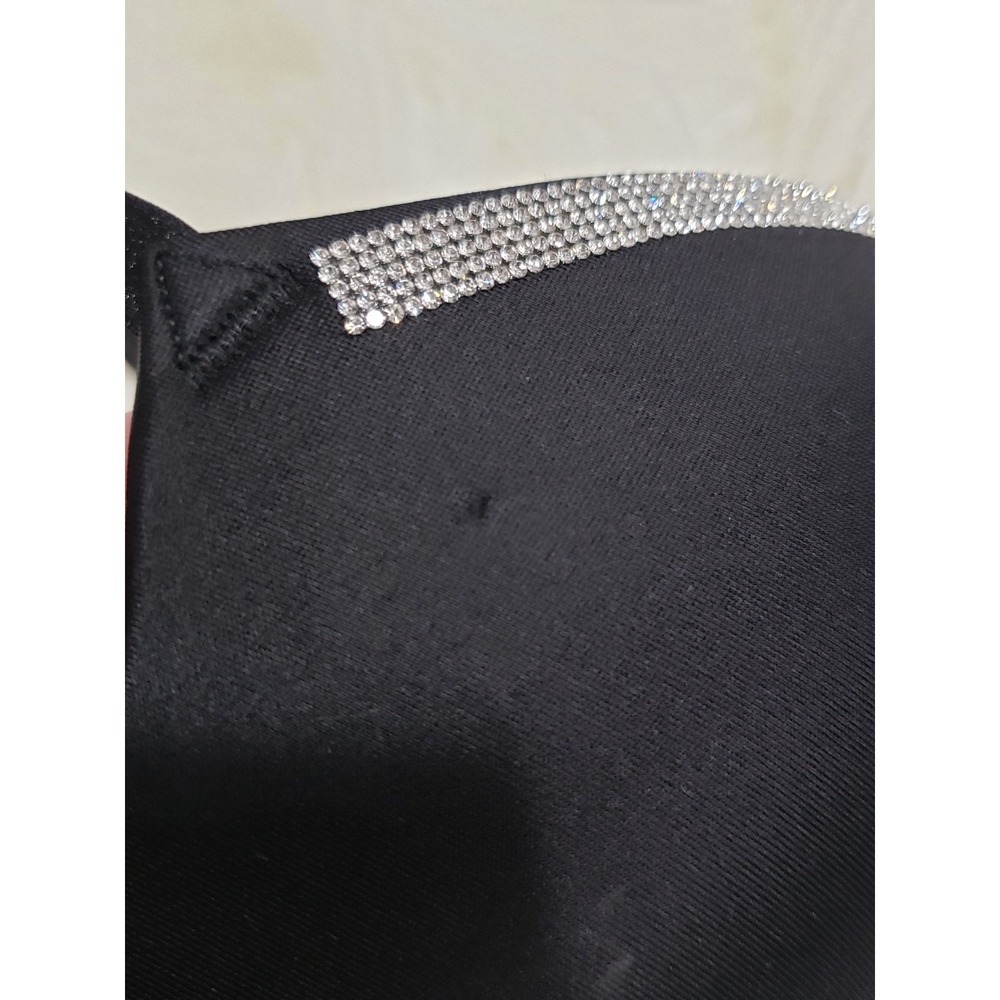 NEW Victorias Secret Very Sexy Lace Low Cut Demi Bedazzled Bra Black 36B PUSH UP - Picture 5 of 6